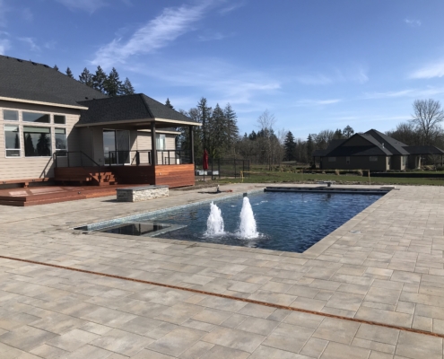 backyard rectangle pool